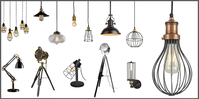 lampade stile industriale