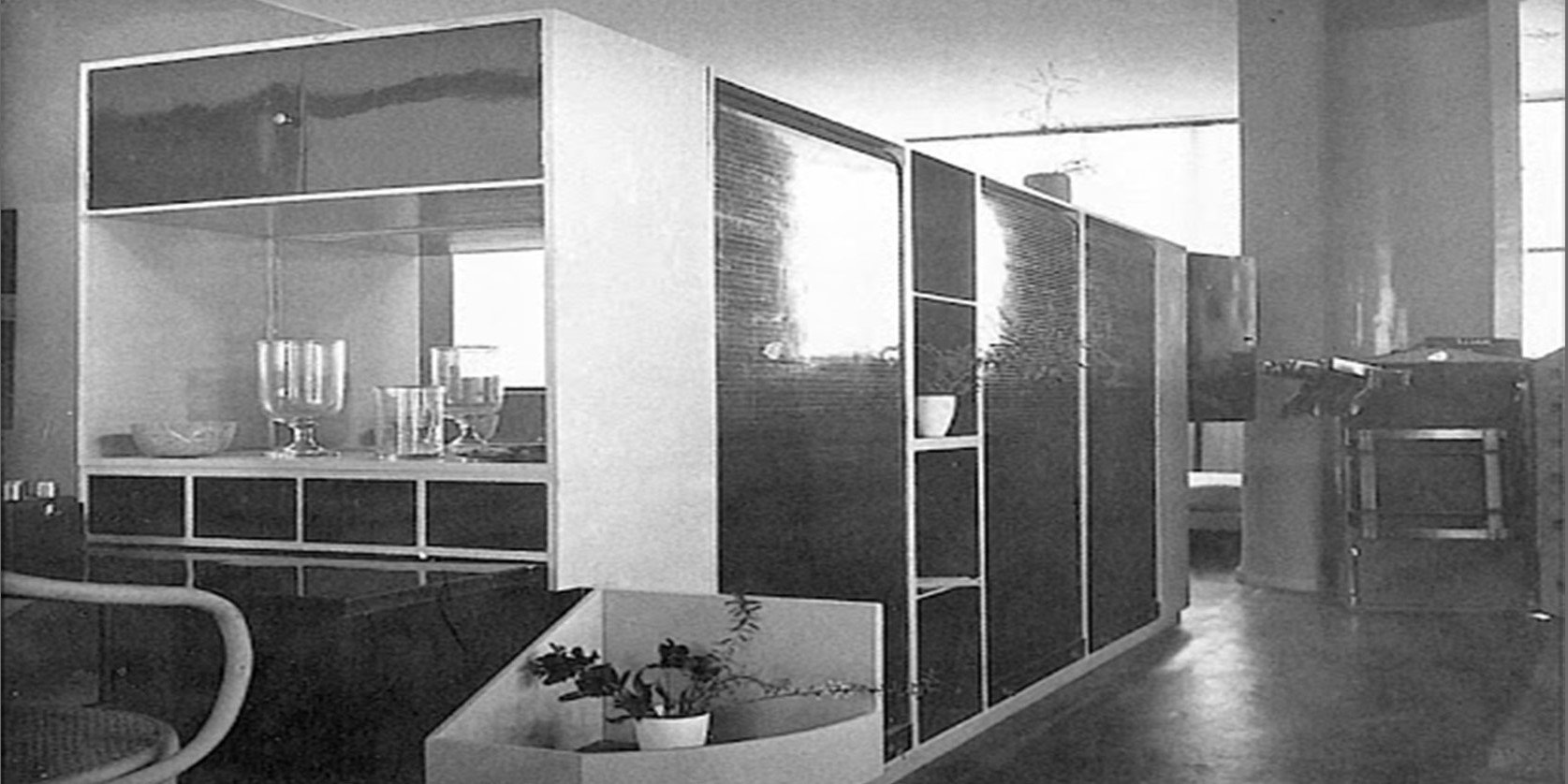 progetto di arredamento dell'architetto Le Corbusier: casier standard 